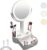 Makeup Mirror with Lights, Lighted Makeup Mirror with Magnification, 80 LED Vanity Mirror with Lights, 3 Color Modes & Stepless Dimming, Shatterp roof & Stable Base