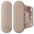 AGIKET Soft Silicone Makeup Brush Holder Large Travel Portable Cosmetic Bag | Face Brushes Holder with Upgrade Anti-Fall Out Magnetic Closure, Travel Makeup Brush Cosmetic Case – Walnut