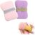 Bath Soap Sponge with Soap Bag, Soap Pocket Sponge (Pink Purple Set) | 2026 New Portable Bath Sponge with Strap for Daily Shower Use, Body Cleansing Sponge, soap scrubber pouch