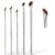 Nose Contour Brush Eyeliner Brush Set 5PCS, Fine Angled Eyeliner Brush Concealer Brush, Ultra Thin Slanted Flat Eyeliner Makeup Brushes, Contour Brushes for Blending Liquid Cream Powder Cosmetics