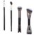 4 Pcs Sculpting Dual-End Nose Brush, Nose Contour Brush Set, 2-In-1 U-Shaped Fluffy Brushes Sculpting Defining Angled Brushes for Foundation, Powder, Blush Highlighting, Synthetic Fiber Makeup Tools