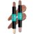 Contour Stick, 2Pcs Dual-Ended Highlighter Makeup Pen & Contouring Stick for Face Shaping, Long Lasting Waterproof Cream Bronzer & Highlight Sticks Make Up Kit for All Skin Tones(01# + 03#)