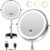 9″ Lighted Makeup Mirror with Light,30X Magnifying Height Adjustable Mirror | 5000mah Rechargeable Battery with Level Display Vanity Mirrors with 3 LED Lighting Dimmable for desk Women Gift