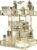 360 Rotating Makeup Organizer, Luxury Clear Glass Vanity Organizer with Mirrored Top, Sleek Clean Edge Design, Large Capacity Cosmetic Storage Caddy for Skincare Perfume Makeup, for Dresser Bathroom