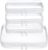 4 pcs Clear Zipper Pouches,Hard Shell Zipper Case | Toiletry Bag for Travel, CLear Diaper Bag, Toiletry Pouch, Travel Organizer, Cosmetic Bag,Toy Storage Bins (M+3S)