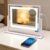 Vanity Mirror with Lights, Lighted Makeup Mirror with Touch Control & 3 Color Modes, 10X Magnification & Dimmable LED, USB Charging Port, Desktop Tabletop Mirror for Makeup (24×19 Inch)