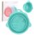 Foldable Silicone Makeup Brush Cleaner Bowl | Portable Cleaning Tool For Brushes, Powder Puffs, Sponges (Green)