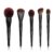 Jessup Large Face Makeup Brushes 5pcs, Premium Synthetic Foundation Powder Contour Blusher Highlighter Brush, Phantom Black T273