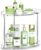 NPPLUS 2 Tier Acrylic Bathroom Counter Organizer, Clear Bathroom Countertop Corner Organizer, 2-Tier Corner Storage Shelf Vanity Trays, Home Storage Holder for Makeup Cosmetics Perfume Organizer