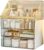Omeily Makeup Organizer Countertop Vanity Cosmetic Skincares Organizer | Large Clear Makeup Organizer Cosmetic Storage Box for Skincare Perfume, Vanity & Bathroom Organizer Gift for Women Girls