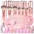HGHDBT 65Pcs Pink Makeup Brushes Set Professional Makeup Kit Multi-functional Makeup Tool Set with Case Facial Makeup Accessories, Foundation Makeup Brush Kit Eye and Face Make up Brushes & Tools