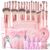 HGHDBT 70Pcs Pink Makeup Brushes Set Professional Makeup Kit Multi-functional Makeup Tool Set with Case Facial Makeup Accessories, Foundation Makeup Brush Kit Eye and Face Make up Brushes & Tools