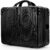 17 Inch Hard Shell Cosmetic Travel Case with Elastic Band, Portable | Small Makeup Train Case with Handle, Pressure-proof ABS Carrying Suitcase Toiletry Box for Travel, Camping, Black