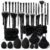 HGHDBT 36Pcs Black Makeup Brushes Set Professional Makeup Kit Multi-functional Makeup Tool Set with Facial Makeup Accessories, Foundation Makeup Brush Kit Eye and Face Make up Brushes & Tools