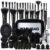 KUORYZAL Black Makeup Brushes Set Professional 70Pcs with Case Premium Synthetic for Foundation Concealer Blush Eyeshadow Powder Contour Makeup Brush Kit Face Eye Make up Brushes & Tools
