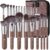 DUcare 22Pcs Makeup Brush Set PRO Makeup Brushes Professional with Bag Premium Synthetic Kabuki Foundation Blending Brush Face Powder Blush Concealers Eye Shadows